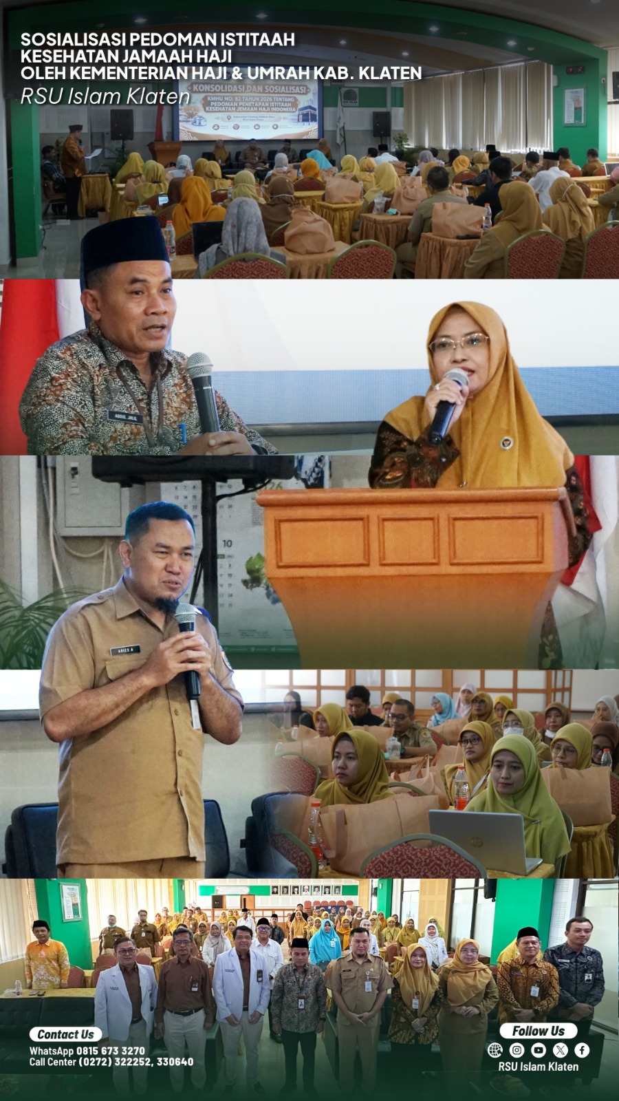 Sosialisasi Pedoman Istitaah Kesehatan Jamaah Haji & Umrah Kab. Klaten